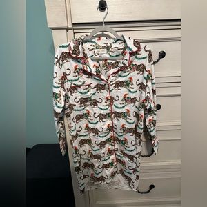 🚨LAST CHANCE: Jaye’s Studio NWT Christmas leopard nightgown Size XS